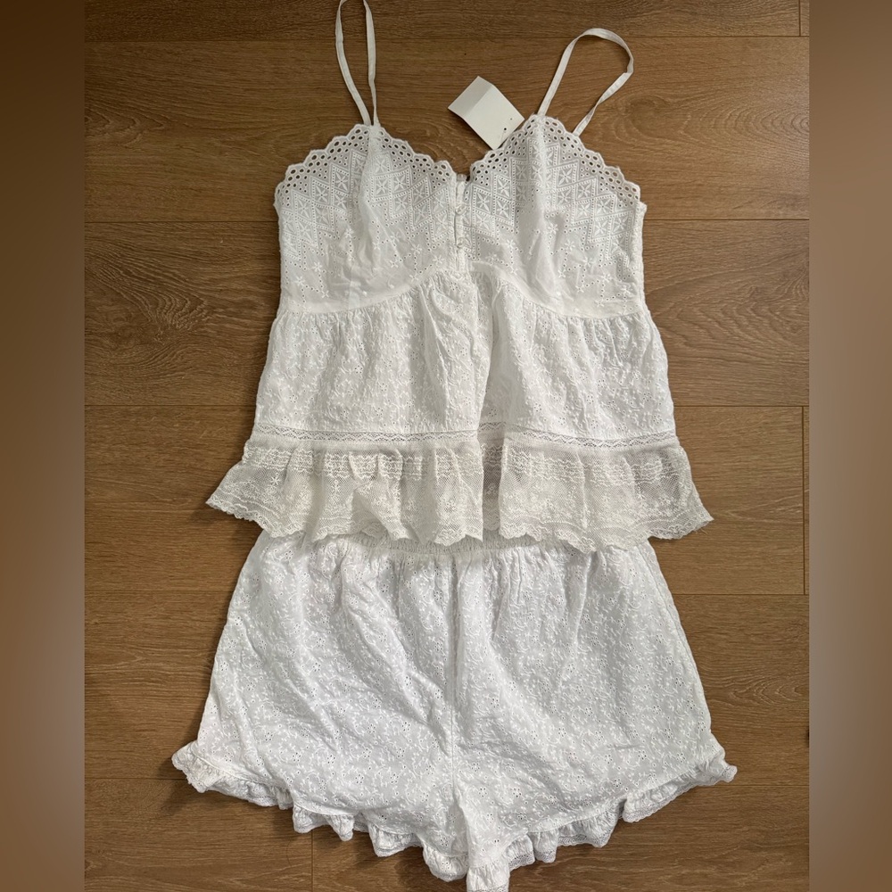 White Bridal/PJ set